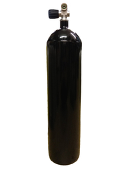 12L/ 300 bar cylinder with valve black