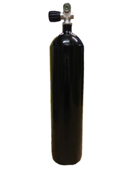 7L/ 230 bar cylinder concave with valve black