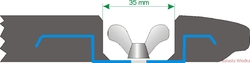 P-weight 4kg for backplate