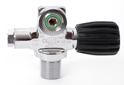 Left-sided valve 232 bar for sidemount with cap