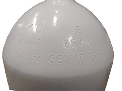 15L/ 300 bar cylinder concave