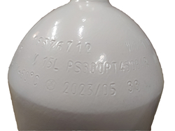 15L/ 300 bar cylinder concave