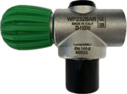 Valve 232 bar for rebreather O2 100%