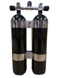 Twin set 2 x 7L/230 bar concave DIR WIDE bands set _ black