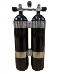 Twin set 2 x 7L/300 bar DIR concave black matt